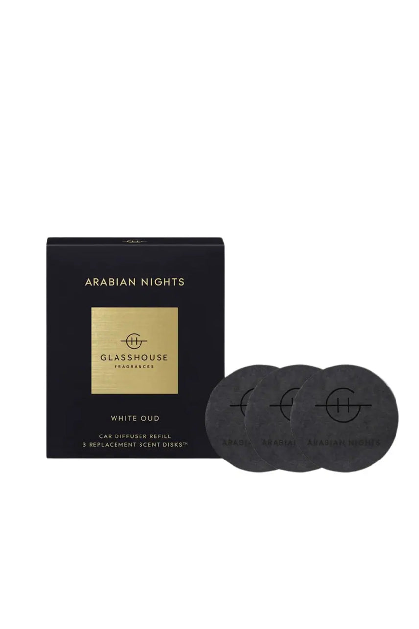 GLASSHOUSE FRAGRANCES Arabian Nights 3 Replacement Scent Disks for car diffuser - Life Pharmacy St Lukes