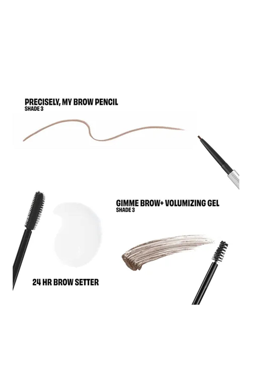 BENEFIT Brow Haul Of Fame Brow Pencil & Gel Trio Shade 3 - Life Pharmacy St Lukes