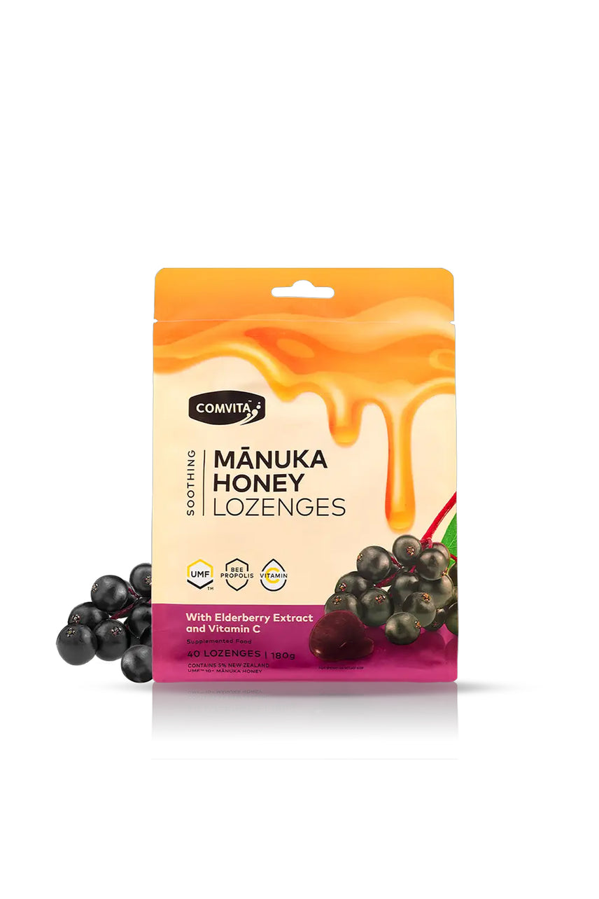COMVITA Soothing Manuka Honey Elderberry Lozenges 40s - Life Pharmacy St Lukes