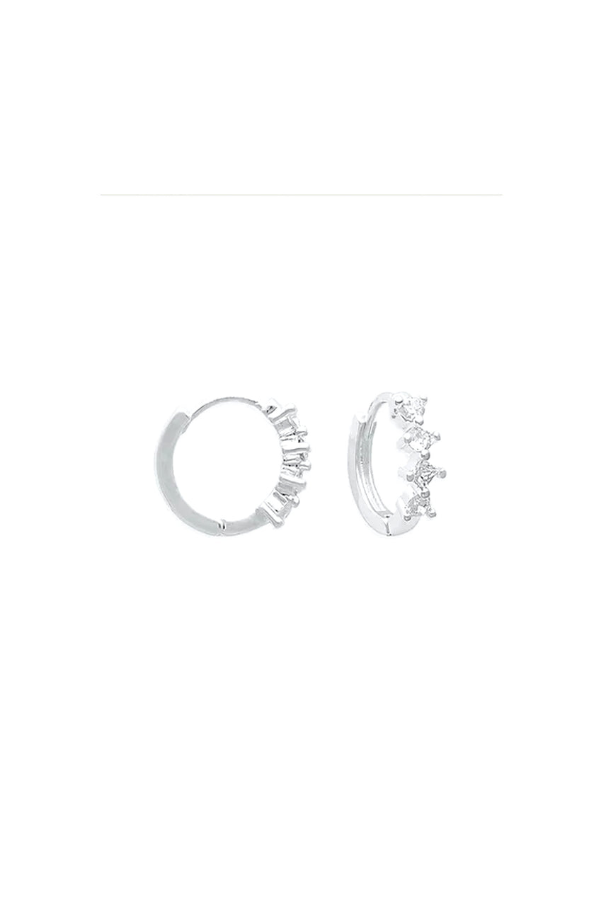 EarSense Silver Triple CZ Huggie - Life Pharmacy St Lukes