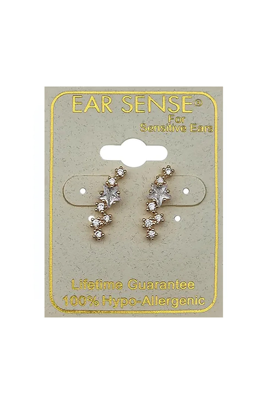 EarSense Gold Crystal Starburst Studs - Life Pharmacy St Lukes