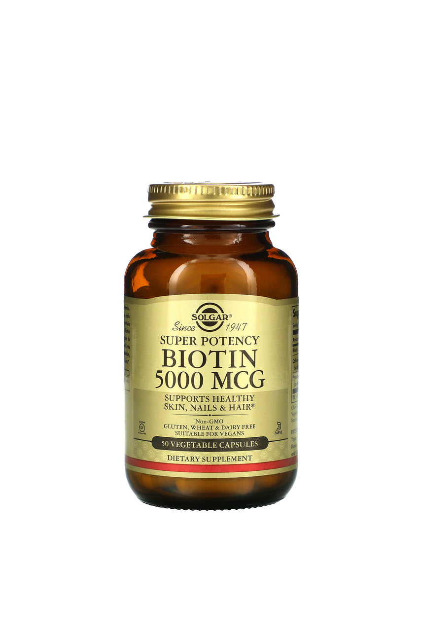 SOLGAR Biotin 5000mcg 50 Capsules - Life Pharmacy St Lukes