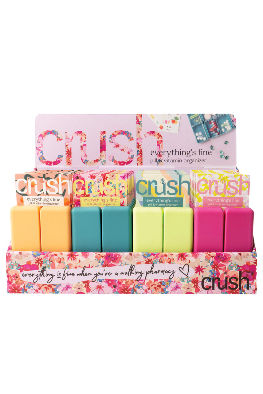 CRUSH Every things Fine Pill & Vitamin Case (assorted colours) - Life Pharmacy St Lukes