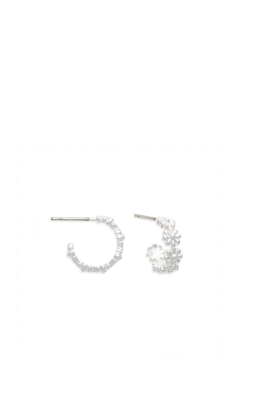 EarSense Daisy Chain Hoop Silver