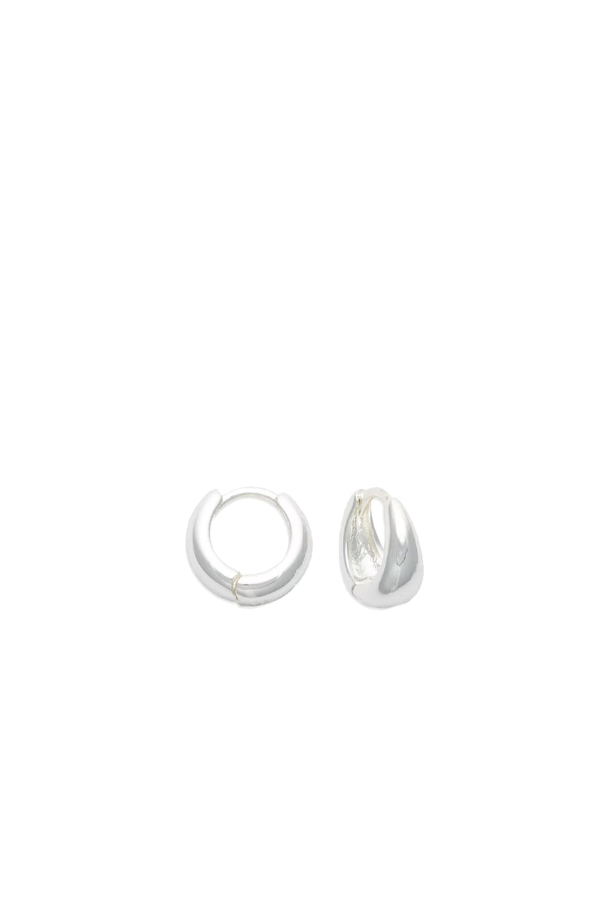 EarSense Silver Small Tapered Huggie