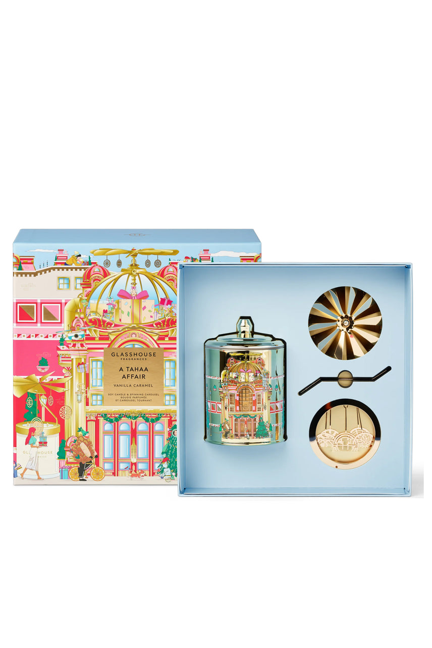 GLASSHOUSE FRAGRANCES A Tahaa Affair Candle & Spinning Carousel Set - Life Pharmacy St Lukes
