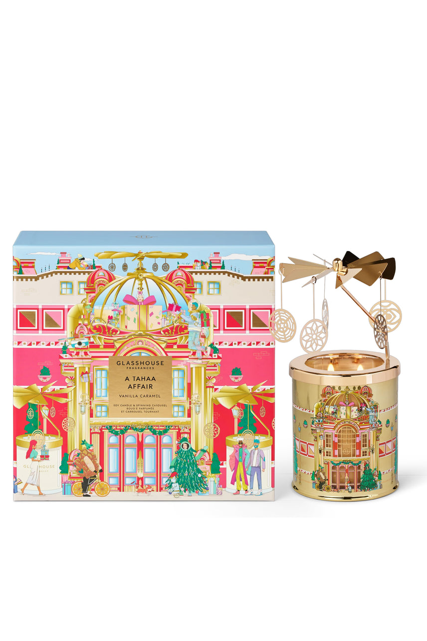 GLASSHOUSE FRAGRANCES A Tahaa Affair Candle & Spinning Carousel Set - Life Pharmacy St Lukes