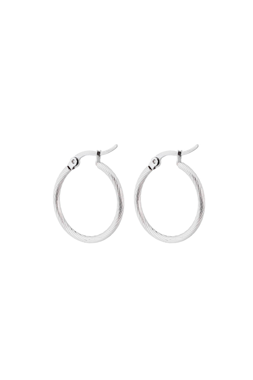 GLAM Silver Patterned Hoop - Life Pharmacy St Lukes