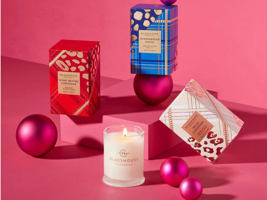 Glasshouse Fragrances Christmas candle collection