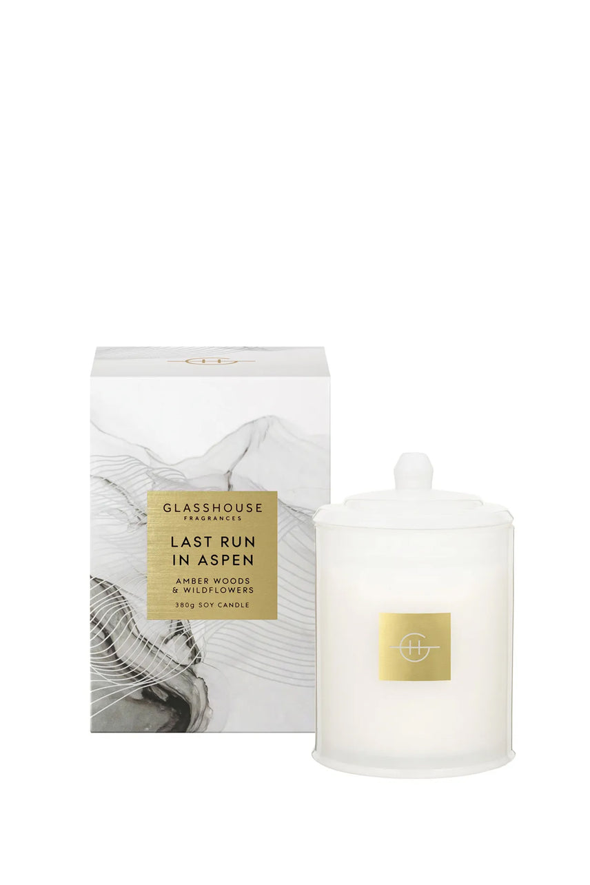 GLASSHOUSE FRAGRANCES Candle Last Run In Aspen 380g - Life Pharmacy St Lukes