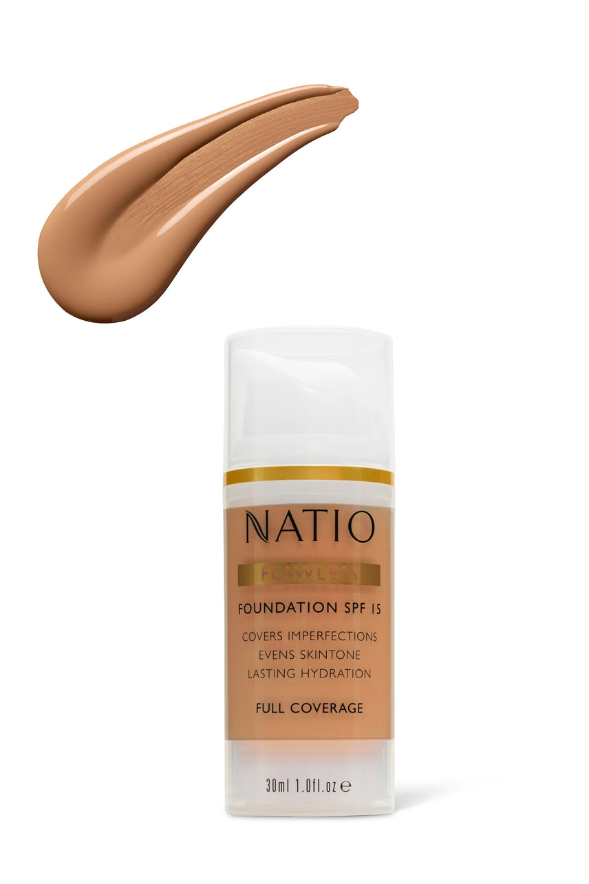 NATIO Flawless Foundation SPF 15 Medium Tan - Life Pharmacy St Lukes