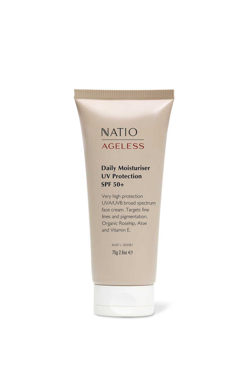NATIO Ageless Daily Moisturiser UV SPF50+ - Life Pharmacy St Lukes