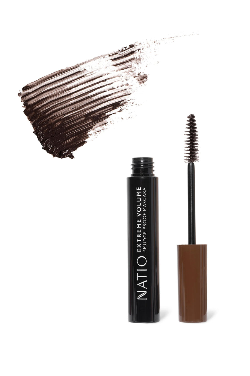 NATIO Extreme Volume Smudge Proof Mascara Brown - Life Pharmacy St Lukes