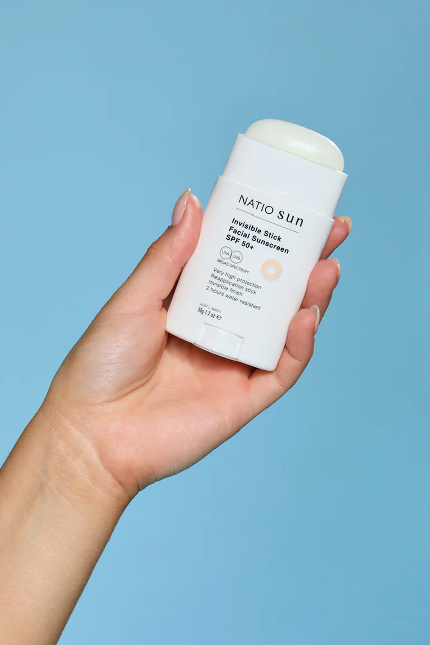 NATIO Invisible Stick Face Sunscreen SPF50+ 50g - Life Pharmacy St Lukes