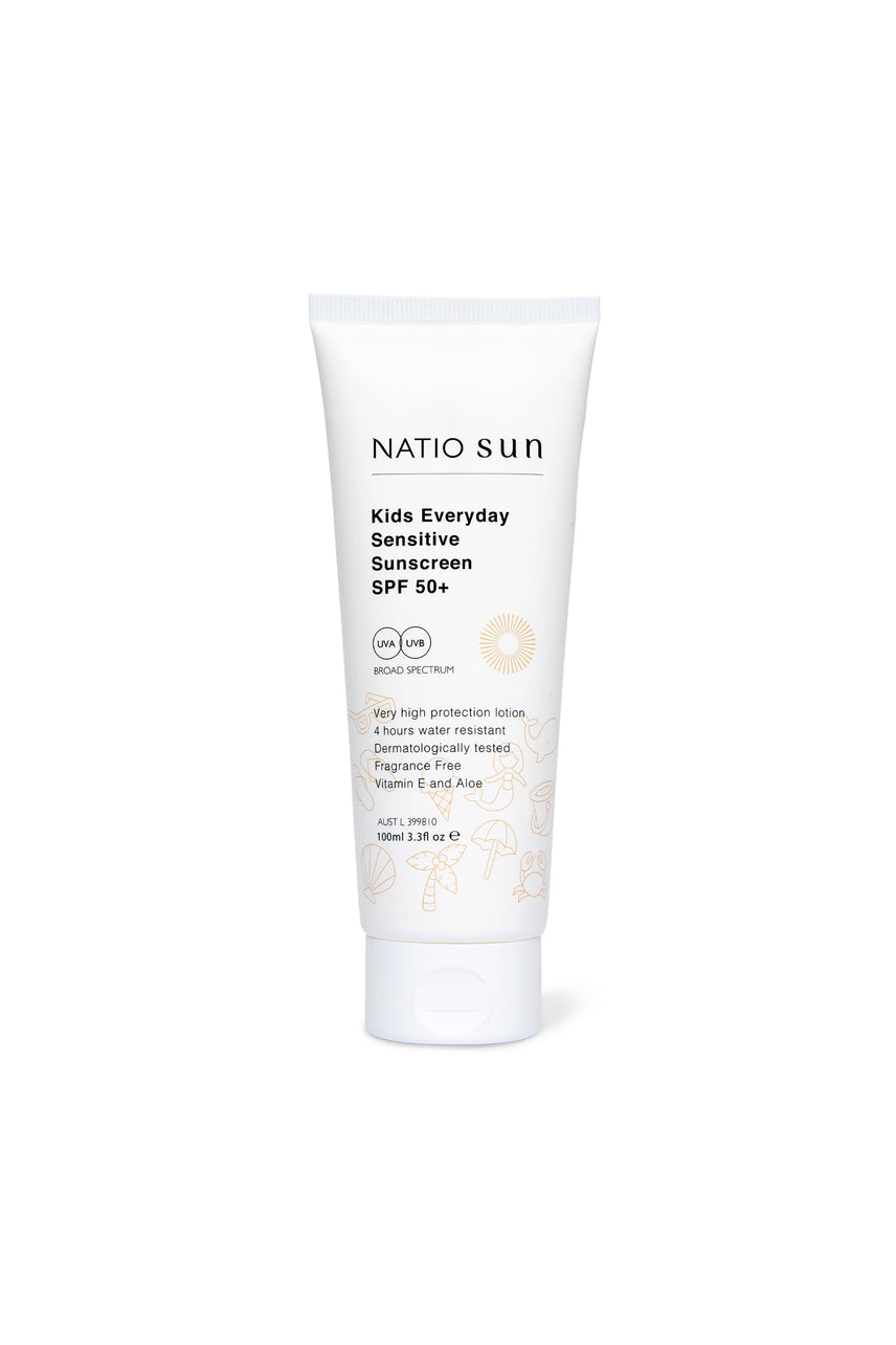 NATIO Kids Everyday Sensitive Sunscreen SPF 50+ 100ml - Life Pharmacy St Lukes