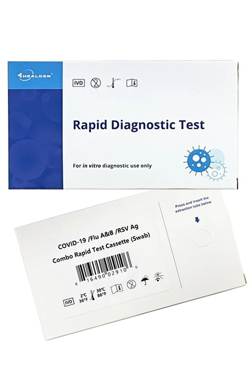 HEALGEN Covid-19, Influenza A&B & RSV - 4 in 1 Combo Rapid Test - Life Pharmacy St Lukes