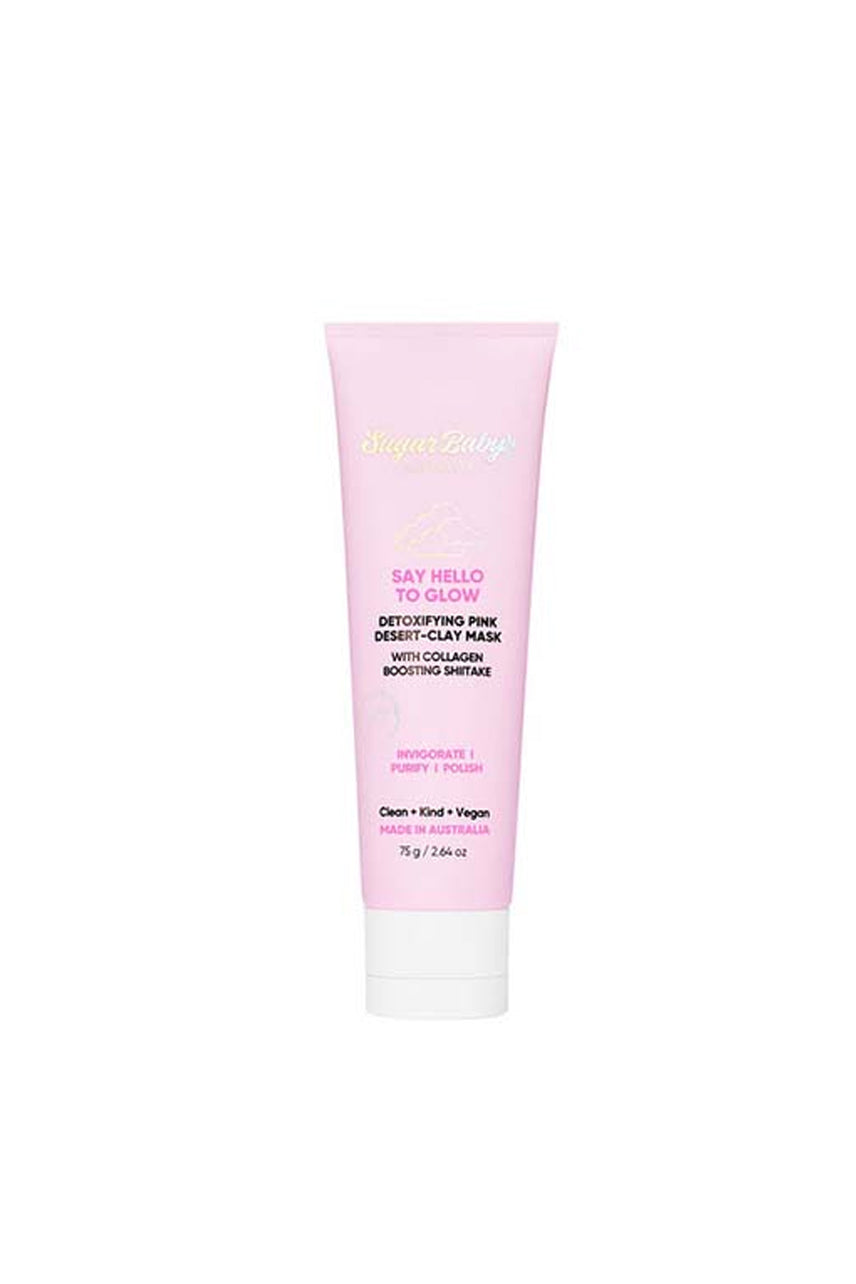 SUGAR BABY Say Hello To Glow Detoxifying Pink Desert Clay Mask 75g - Life Pharmacy St Lukes