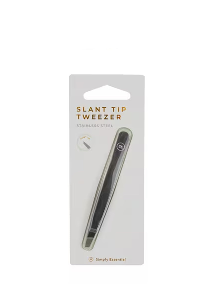 SIMPLY ESSENTIALS 20-2610 Tweezer Slant Tip Black - Life Pharmacy St Lukes