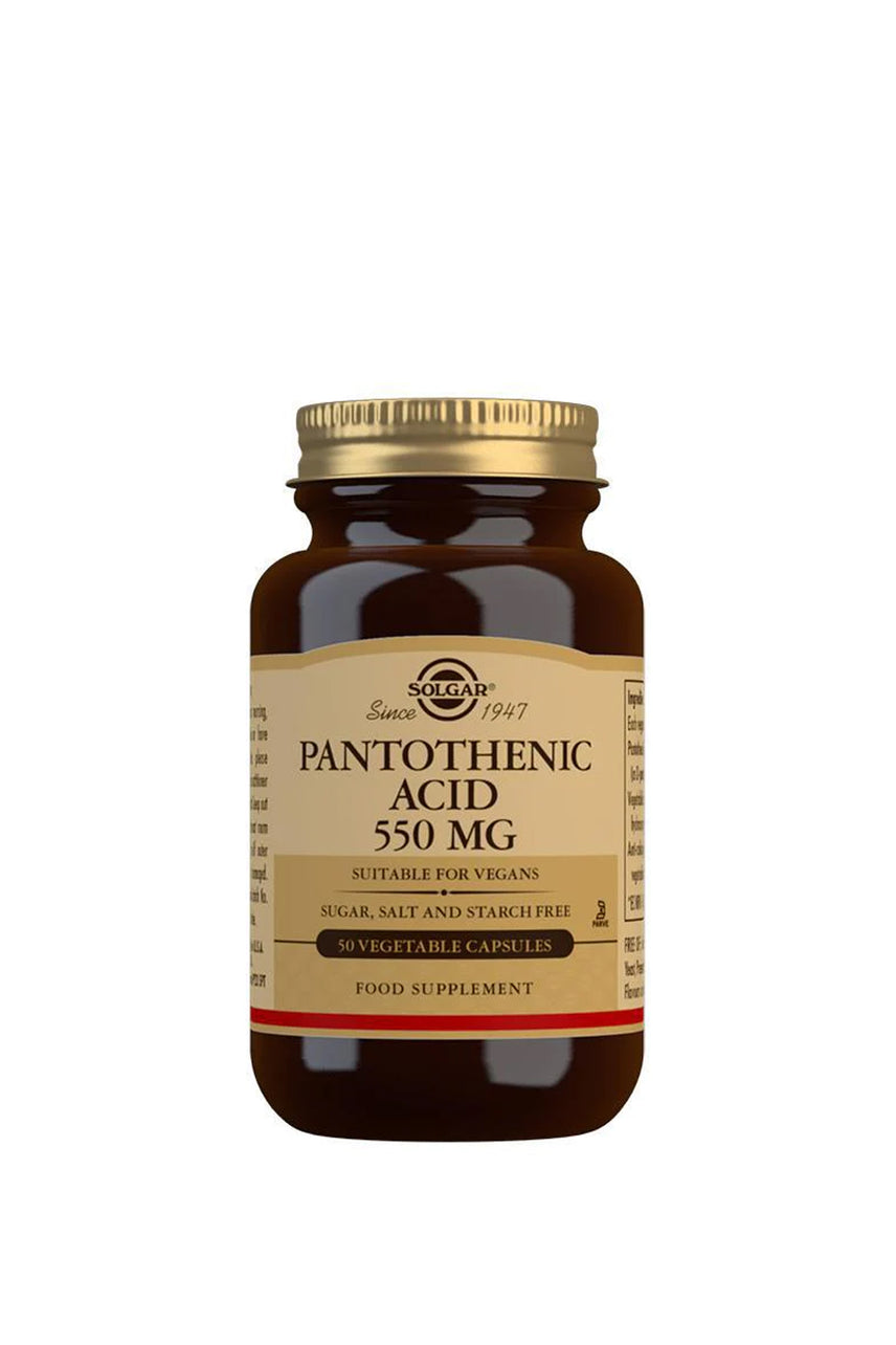 SOLGAR Pantothenic Acid 550mg 50 Capsules - Life Pharmacy St Lukes
