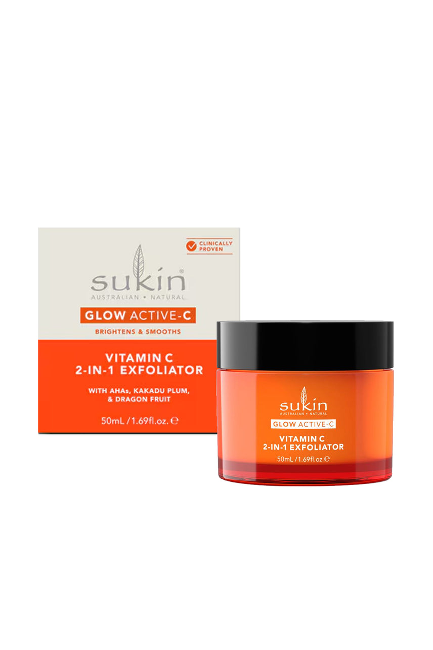 SUKIN Glow Active Vitamin C 2in1 Exfoliator 50ml - Life Pharmacy St Lukes