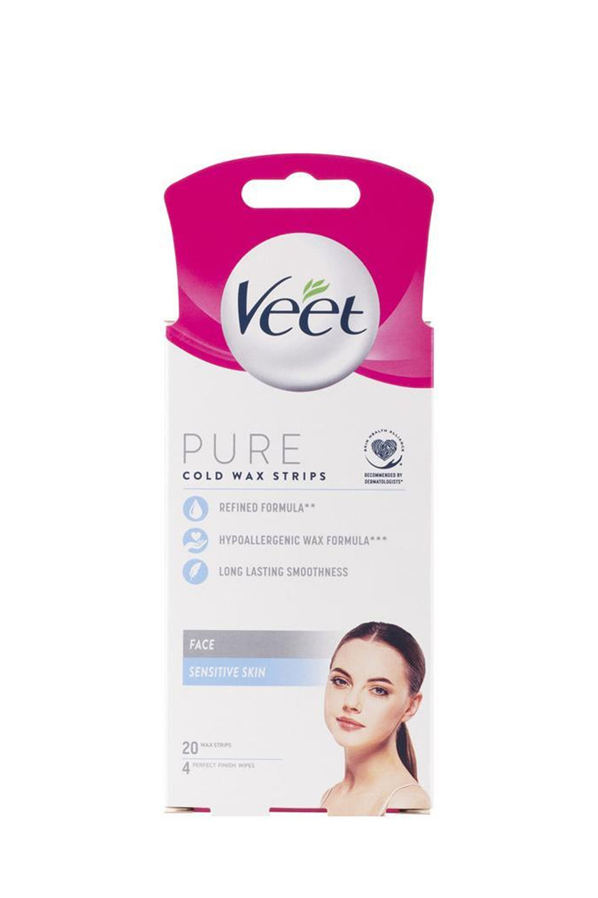 VEET Pure Cold Wax Strips Face 20 Pack - Life Pharmacy St Lukes