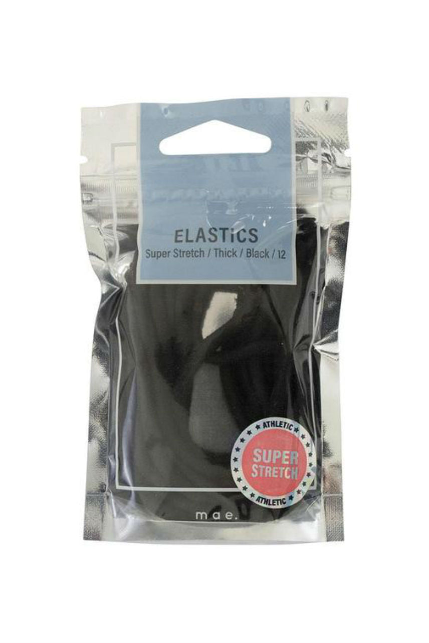 MAE 40-2203BK Elastic Thick Black 12pcs - Life Pharmacy St Lukes