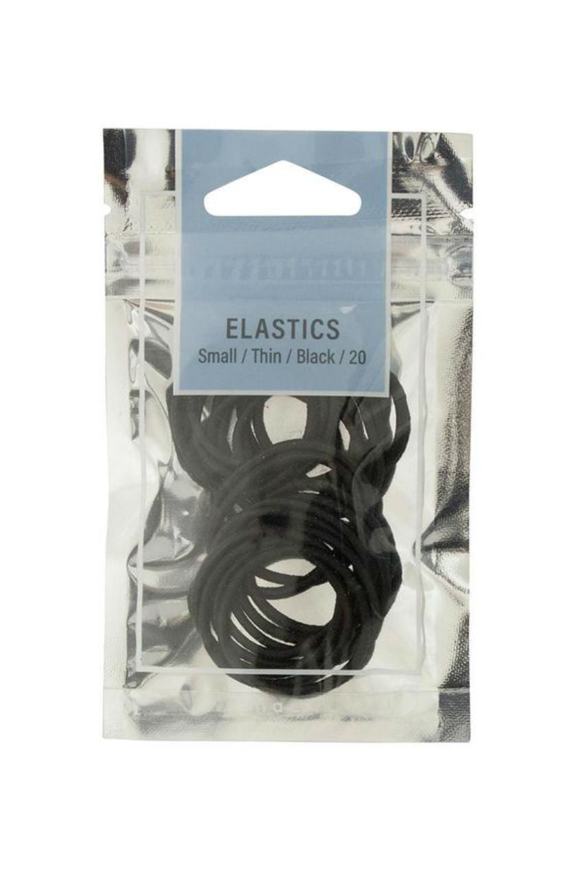 MAE 40-2209BK Elastic Small Thin Black 20pcs - Life Pharmacy St Lukes