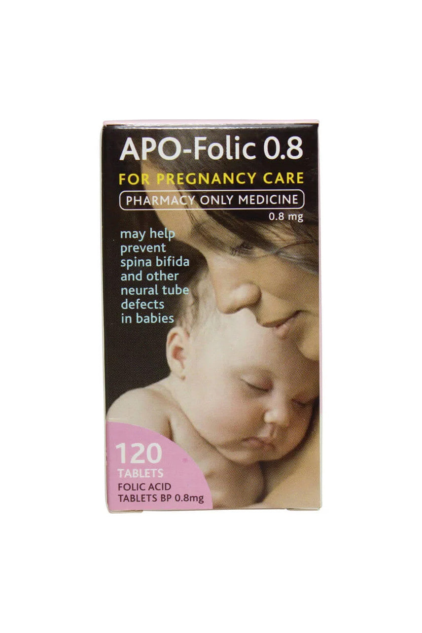 APO Folic Acid Tabs 0.8mg 120 tabs - Life Pharmacy St Lukes