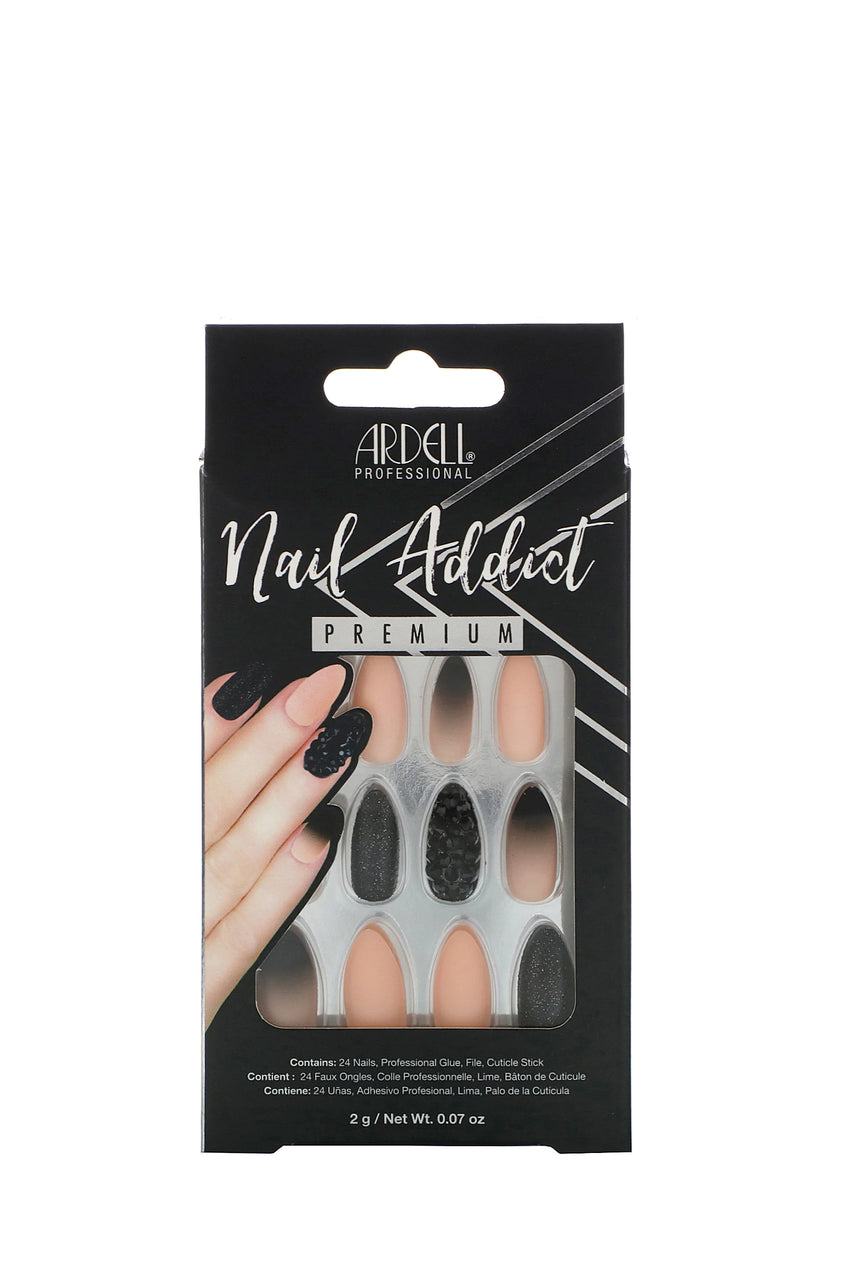 ARDELL Nail Addict Premium Black Stud & Pink Ombre - Life Pharmacy St Lukes