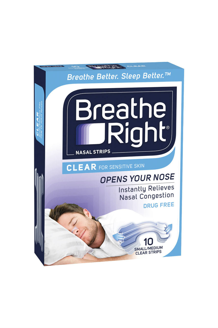 BREATHE RIGHT Strips Clear Regular 10pk - Life Pharmacy St Lukes
