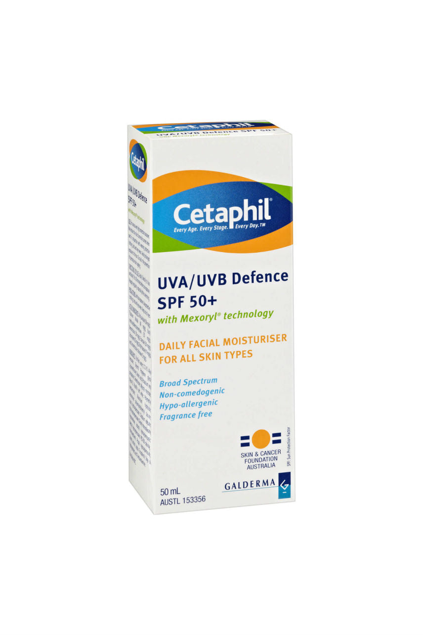 CETAPHIL UVA/UVB Defence SPF50+ 50ml - Life Pharmacy St Lukes