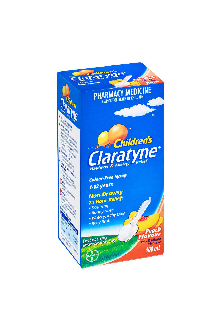 CLARATYNE Child Syrup 5mg/5ml Peach 100ml - Life Pharmacy St Lukes