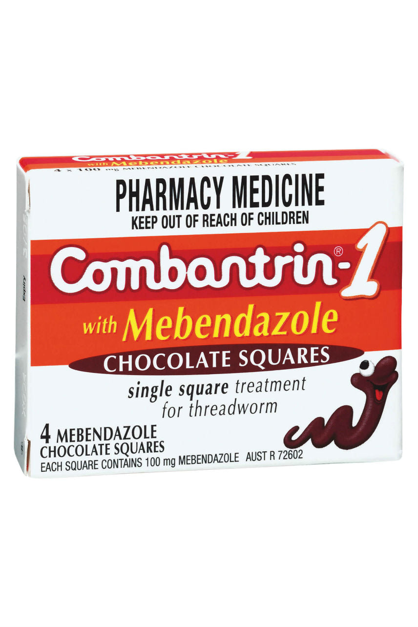 COMBANTRIN 1 Chocolate Squares 4 - Life Pharmacy St Lukes