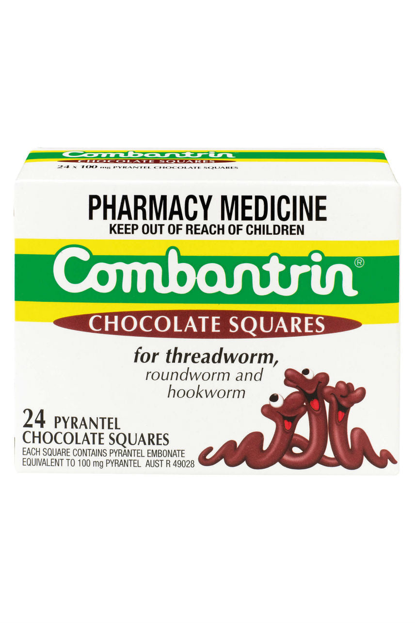 COMBANTRIN Chocolate Squares 24 - Life Pharmacy St Lukes