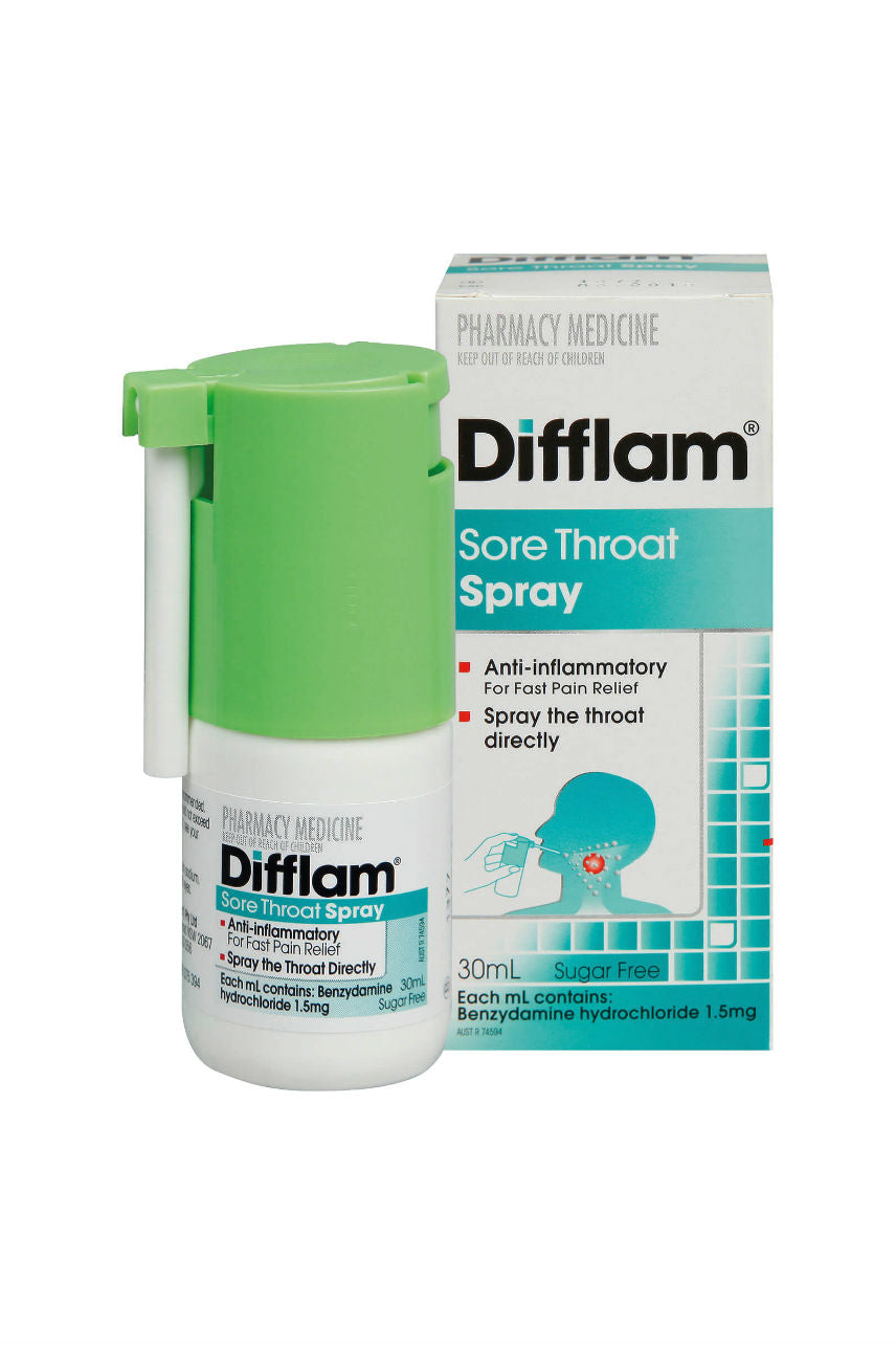 DIFFLAM Throat Spray 30ml - Life Pharmacy St Lukes