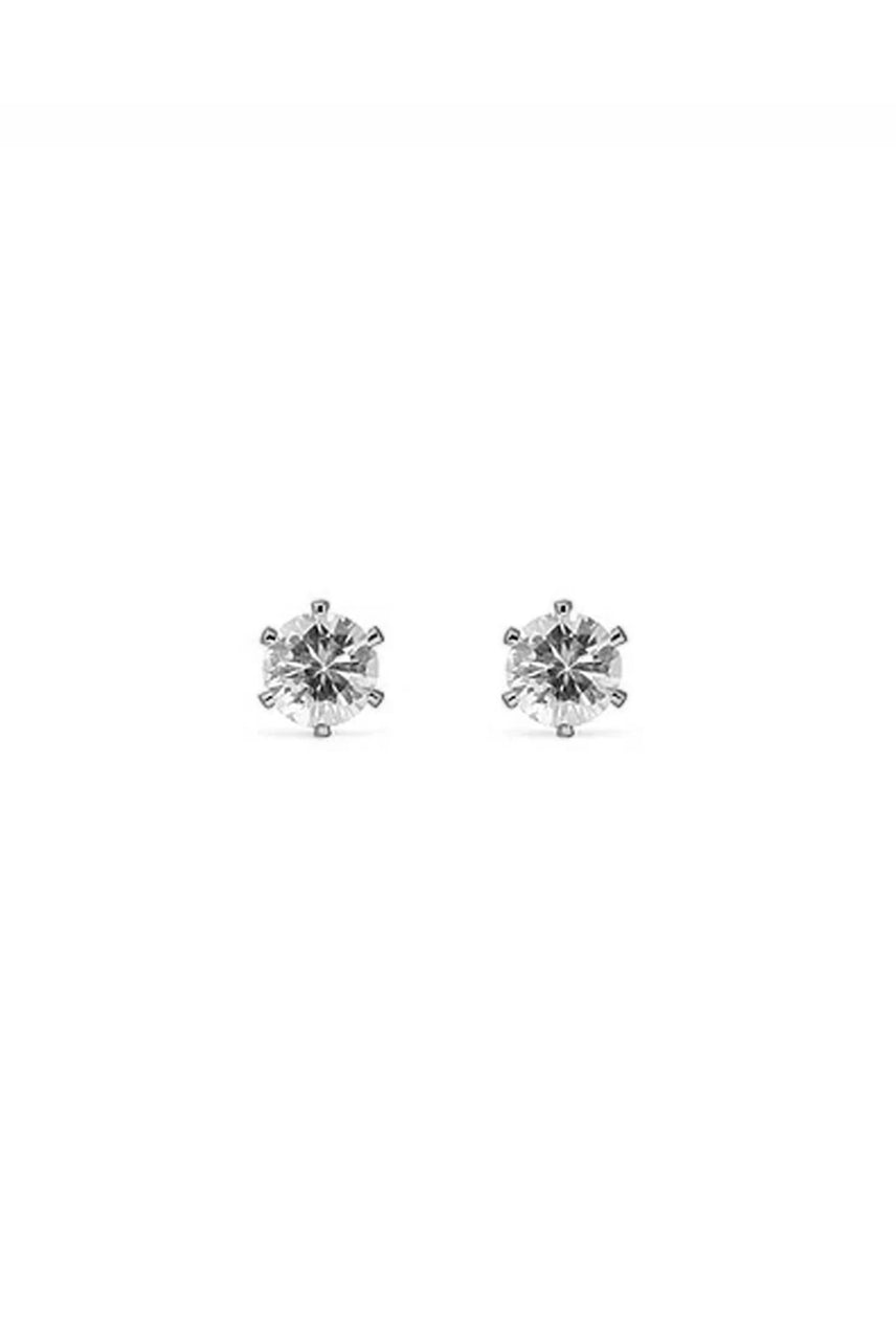 EarSense CZ-17S 7mm Silver Cubic Zirconia Stud Earrings - Life Pharmacy St Lukes