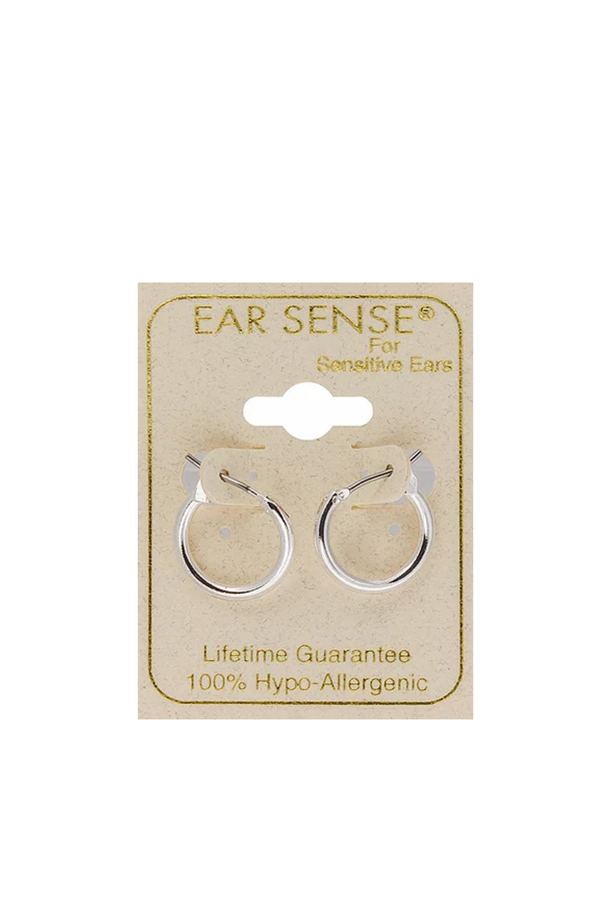 EarSense F493-2 12mm Silver Click Hoop - Life Pharmacy St Lukes