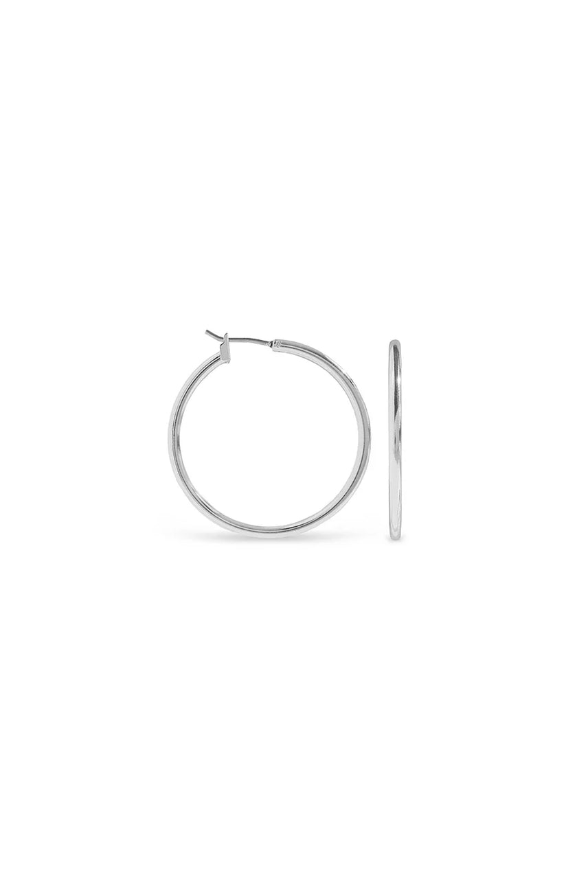 EarSense F495-2 30mm Silver Click Hoops - Life Pharmacy St Lukes