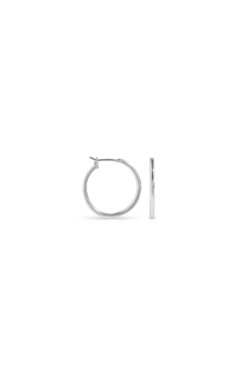EarSense F495-1 20mm Silver Click Hoops - Life Pharmacy St Lukes