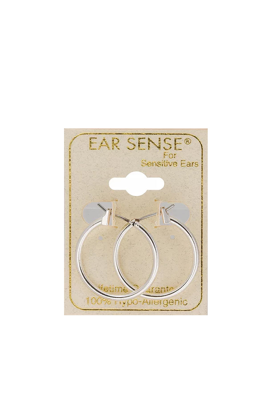 EarSense F495-1 20mm Silver Click Hoops - Life Pharmacy St Lukes