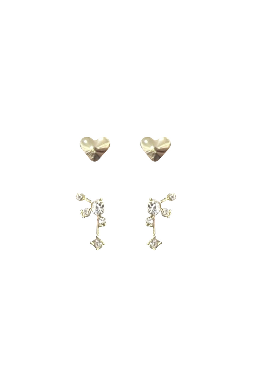 EURO Gold Heart & Constellation Studs - Life Pharmacy St Lukes