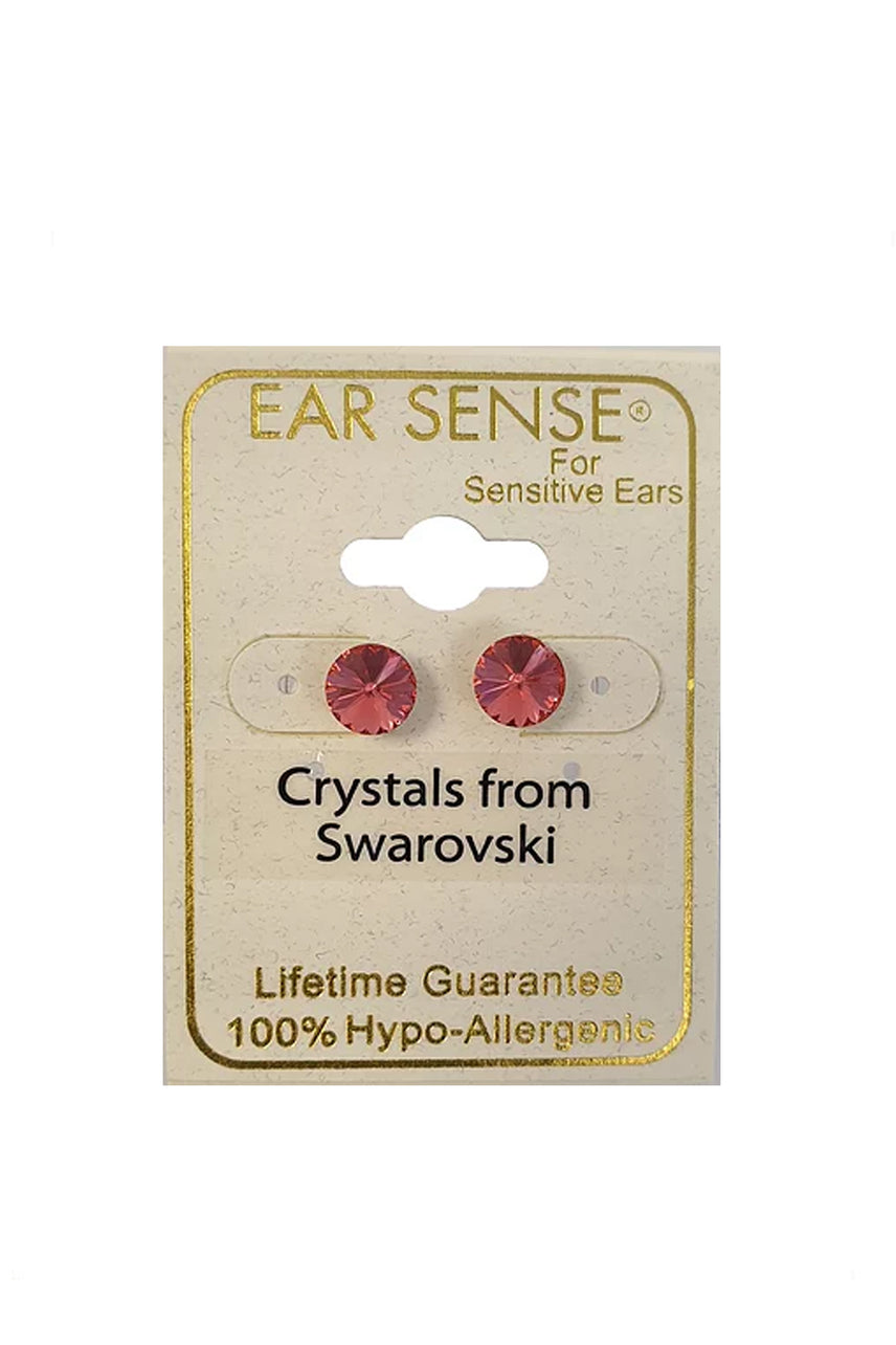 EarSense ES-C24 Padparadscha Rivoli Swarovski Crystal Stud - Life Pharmacy St Lukes