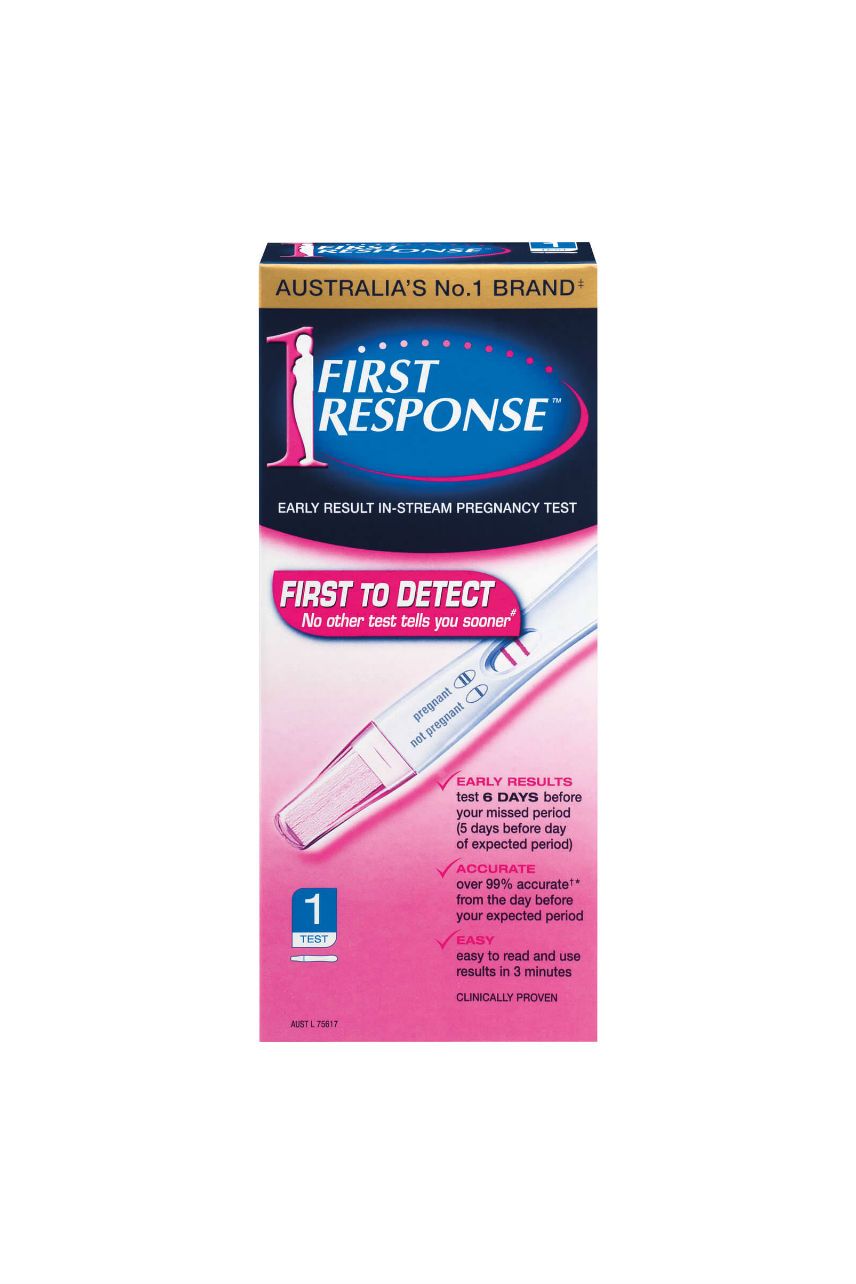 FIRST Response  Early Result In-Stream Pregnancy Test  1 Test - Life Pharmacy St Lukes