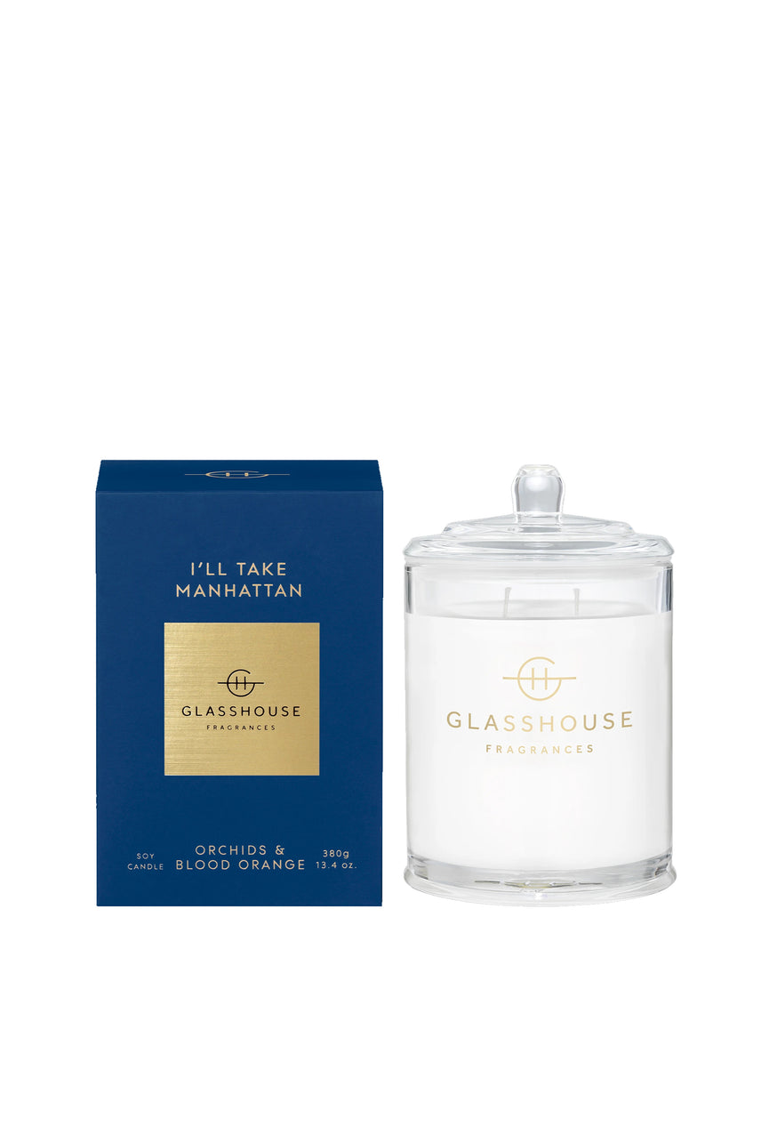 GLASSHOUSE FRAGRANCES I'll Take Manhattan Candle 380g - Life Pharmacy St Lukes