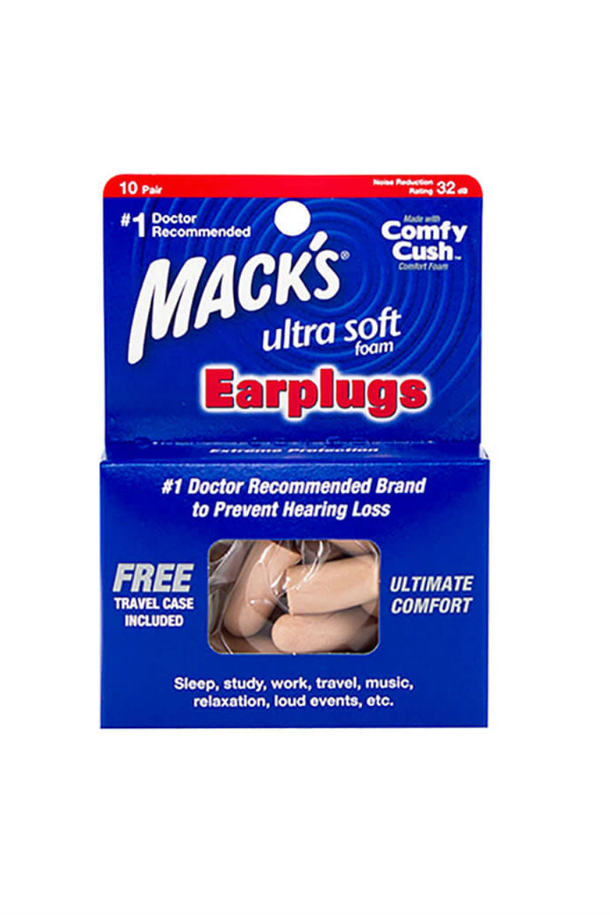MACKS Ultrasafe Sound Foam Earplugs 32dB 10 Pairs - Life Pharmacy St Lukes