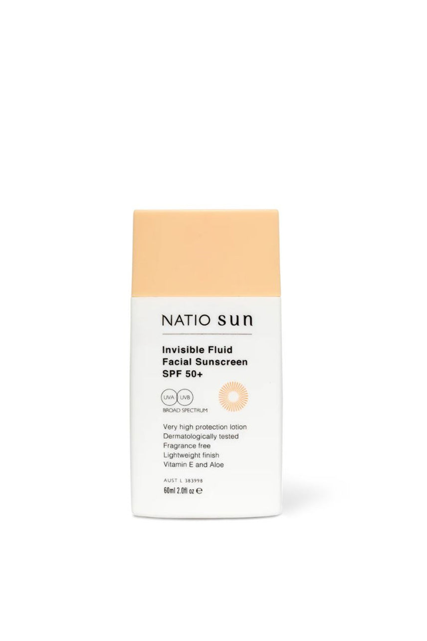 NATIO Invisible Fluid SPF50+ 60ml - Life Pharmacy St Lukes