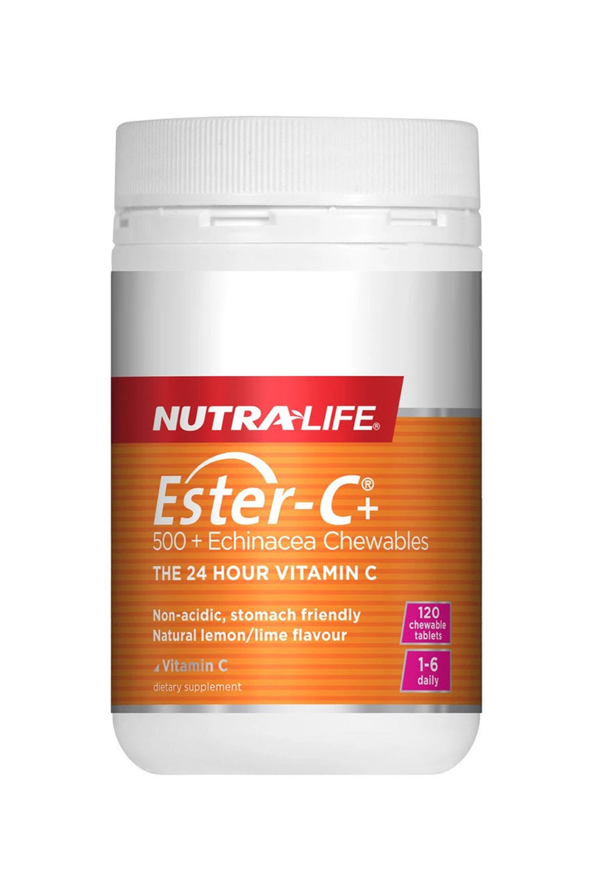 NUTRALIFE Ester C & Echinacea Chewable 120tabs - Life Pharmacy St Lukes