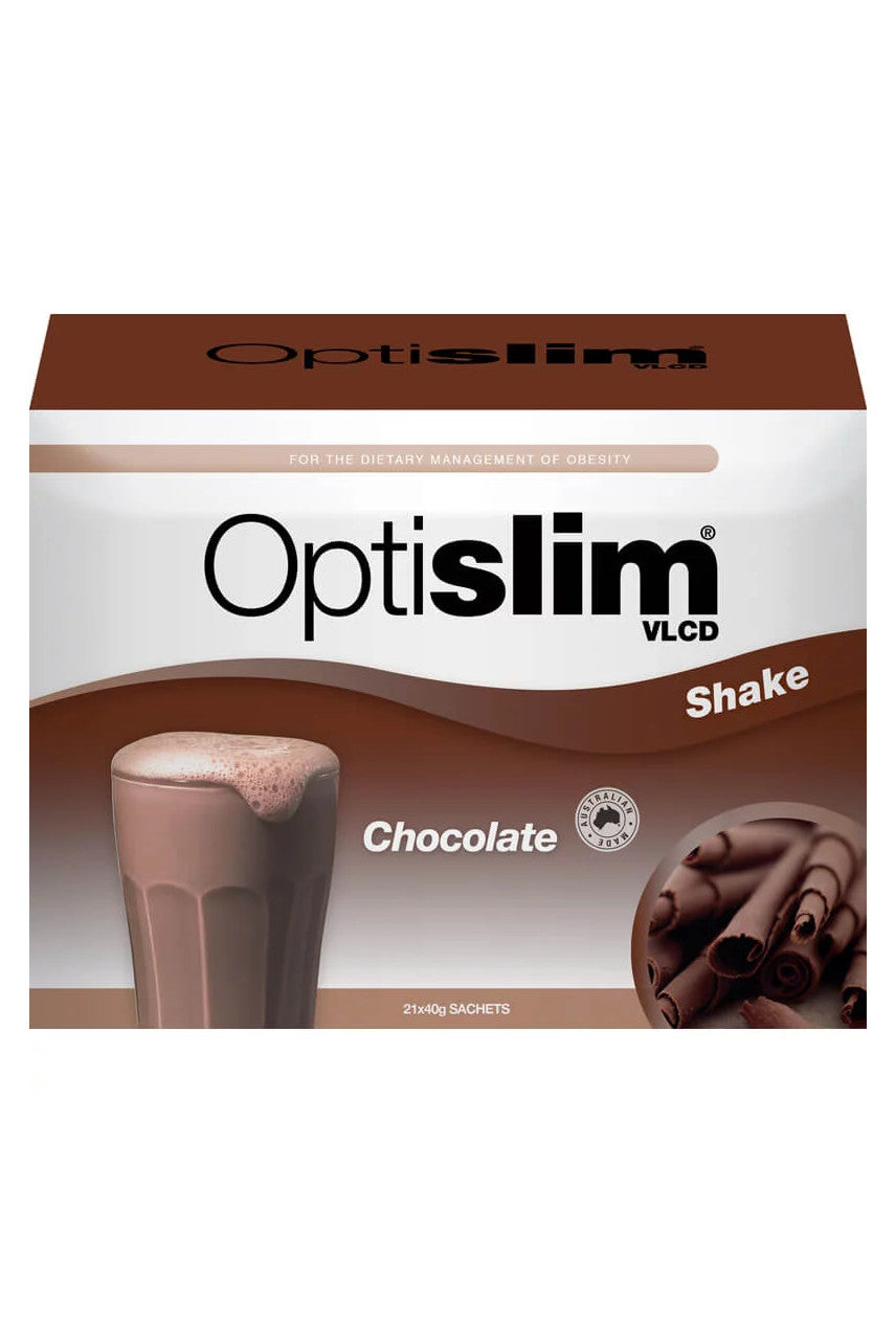 Optislim VLCD Shake Chocolate 40g x 21 - Life Pharmacy St Lukes