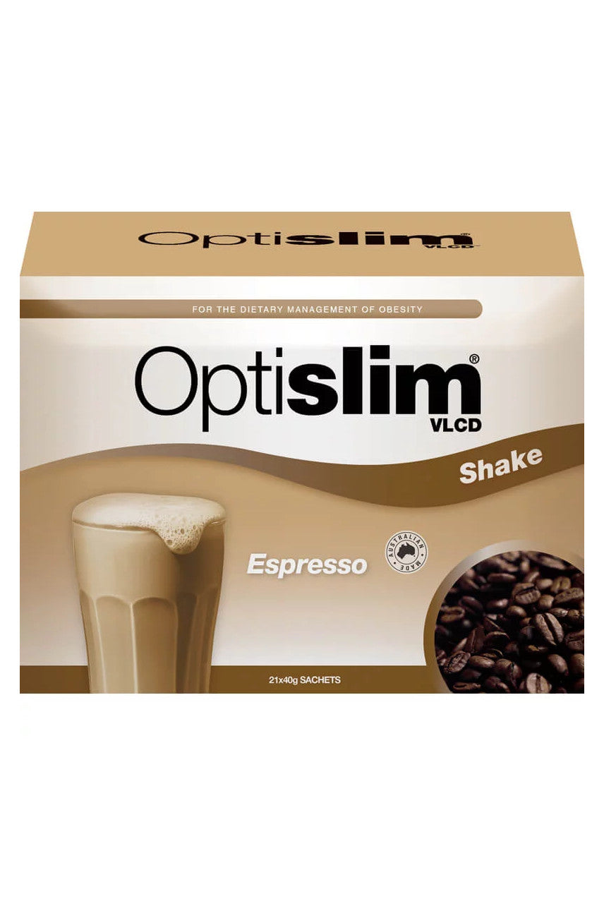 Optislim VLCD Shake Espresso 40g x 21 - Life Pharmacy St Lukes