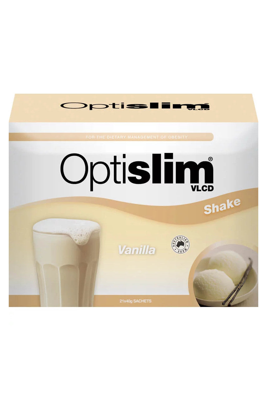 Optislim VLCD Shake Vanilla 40g x 21 - Life Pharmacy St Lukes